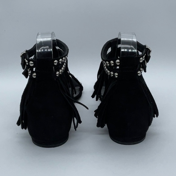 Saint Laurent - Leather Studded Accents Gladiator Sandals - Picture 8 of 12